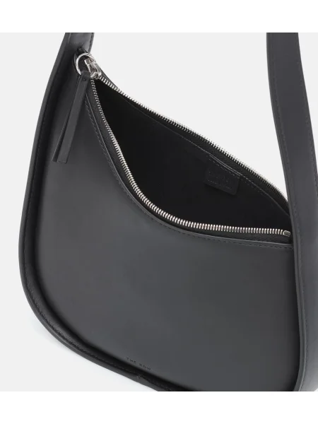 Geanta de piele The Row din piele negru