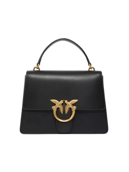 Mała mały torebka skórzana Pinko skórzana czarna