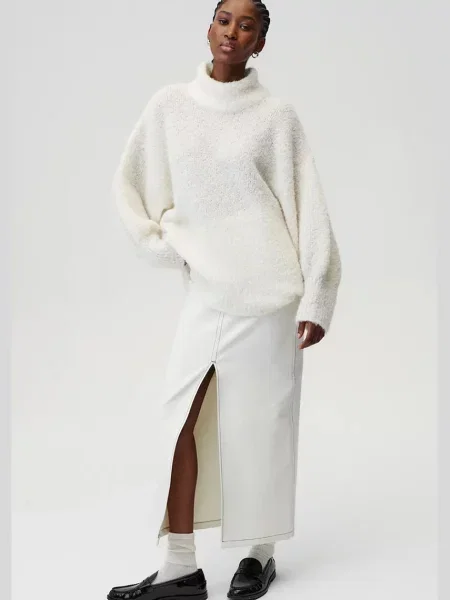 Suknja Undress Code Soft Gaze Skirt maxi ravna bež