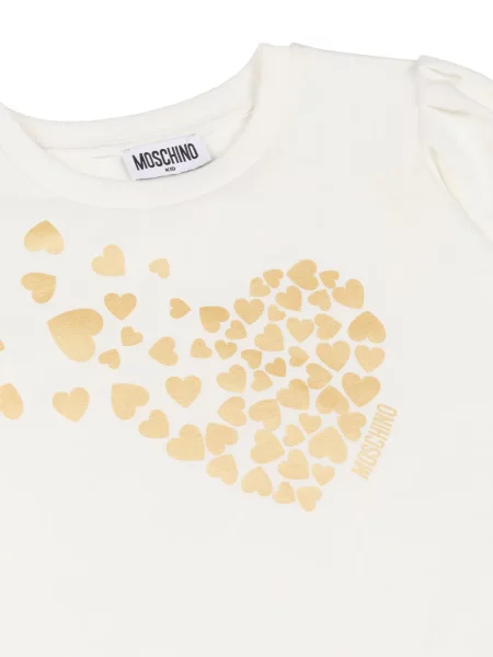 Sweter dziecięcy Moschino biały
