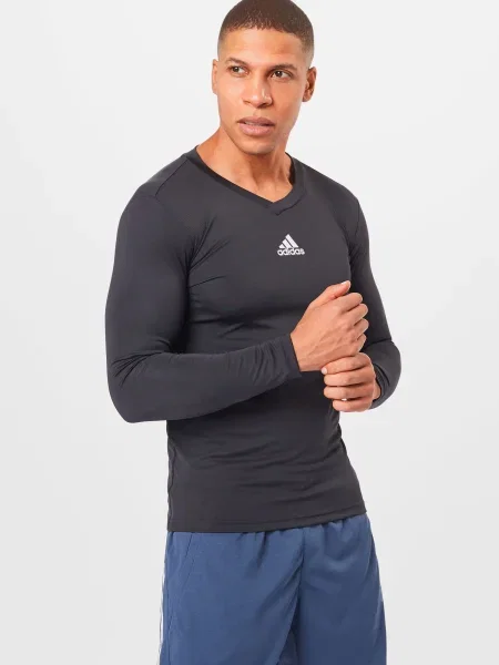 ADIDAS PERFORMANCE Tricou funcțional negru alb