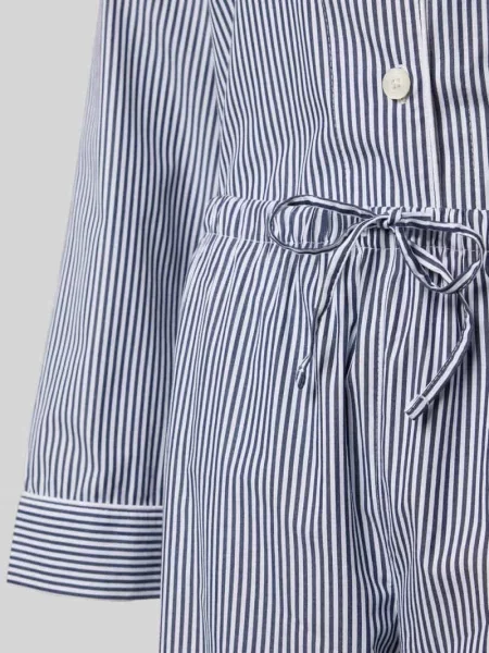 Piżama z kieszenią na piersi Lauren Ralph Lauren granatowa