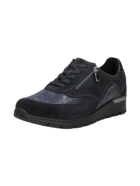 Sneakersy Waldläufer skórzane niebieskie