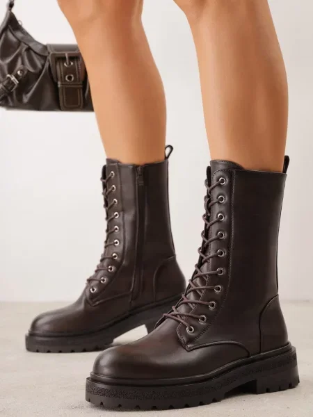 Botine Gizelle maro