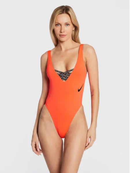 Купальник суцільний Nike Sneakerkini U-Back помаранчевий