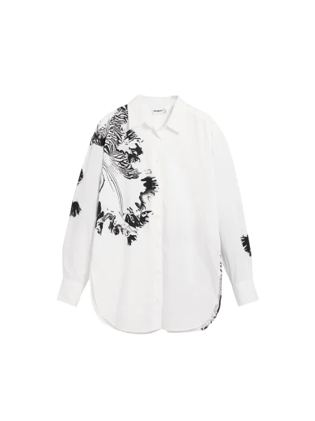 Desigual Bluza črna bela