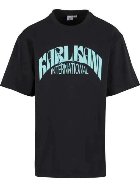 Karl Kani Tricou International albastru deschis negru