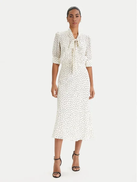 Luisa Spagnoli Rochie tip cămașă Pinasca Écru bej