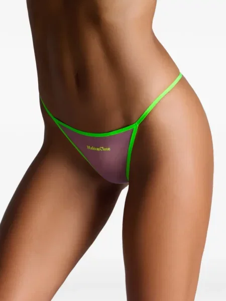 Chiloți tanga Maison Close violet