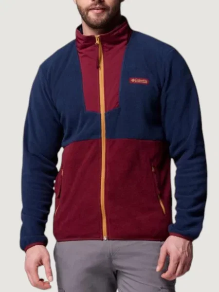 Bluza Mężczyzna COLUMBIA Sequoia Grove™ Full Zip Fleece czerwona
