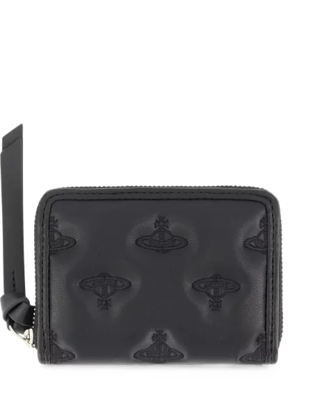 Matlasat portofel Vivienne Westwood negru