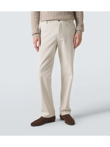 Pantaloni chino Agnona alb