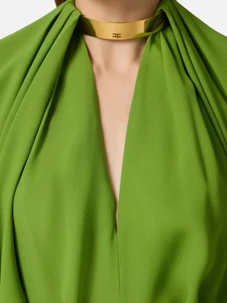 Блуза Elisabetta Franchi зелена