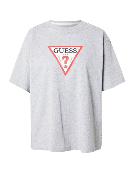 Polo Guess Jeans cu mâneci scurte alb