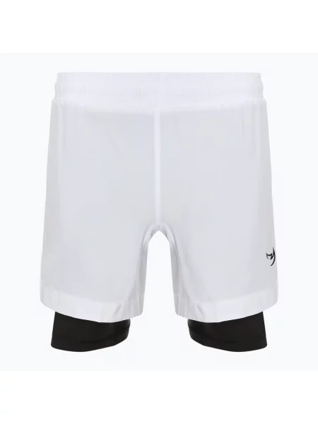 Spodenki treningowe FUMETSU Origins Dual Layer white białe