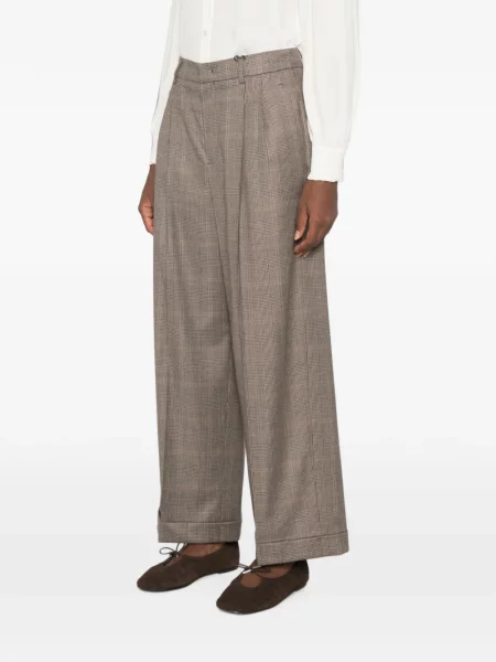 Pantaloni Rossi în carouri maro