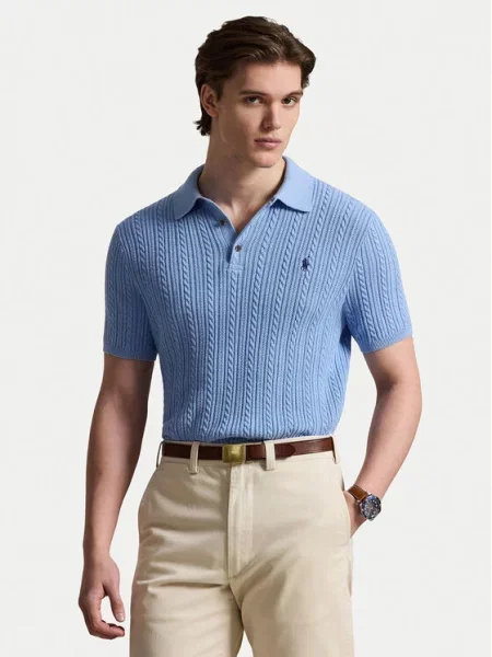 Sweter Polo Ralph Lauren błękitny
