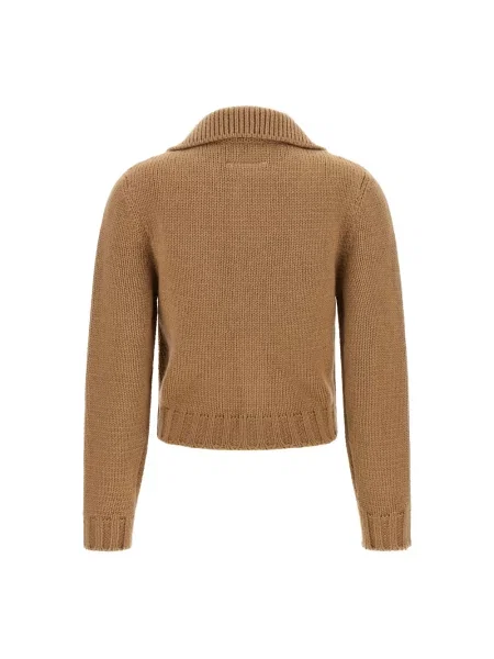 Kardigan Mm6 Maison Margiela wełniany beżowy