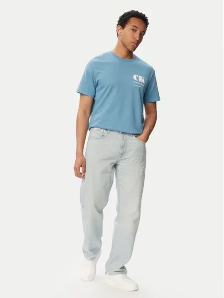 Calvin Klein Jeans Póló Resort Graphic kék