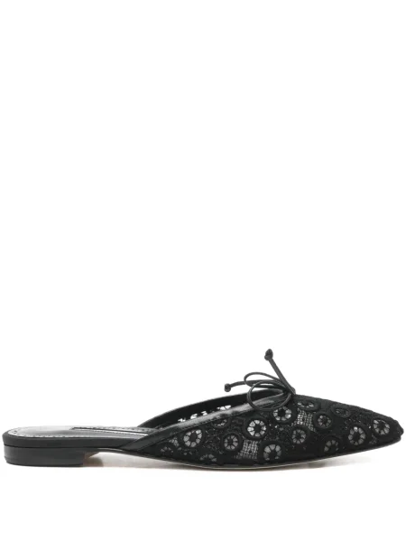 Мюли Manolo Blahnik черно
