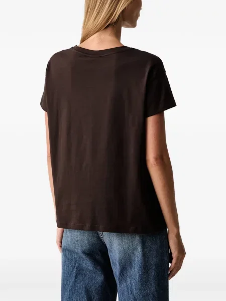 Tricou Armani Exchange cu imagine maro