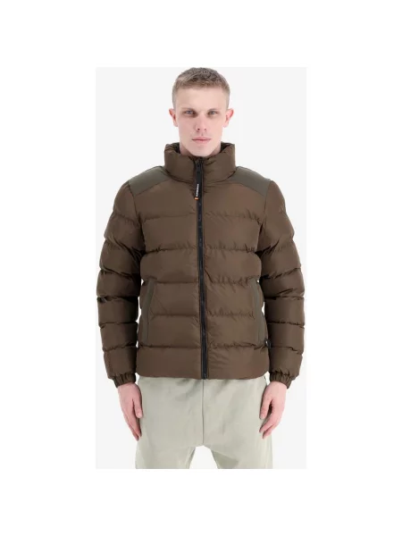 Kurtka Superdry Sports Puffer ciemny M brązowa