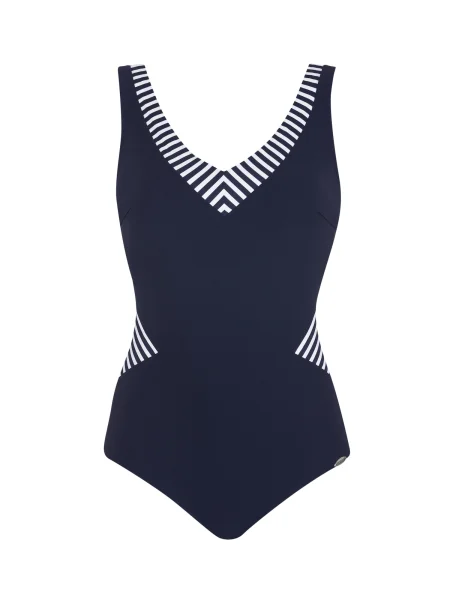 SUNFLAIR Costum de baie întreg albastru închis alb