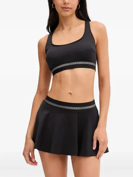 Reversibil costum de baie Michael Michael Kors cu autograf evazat negru