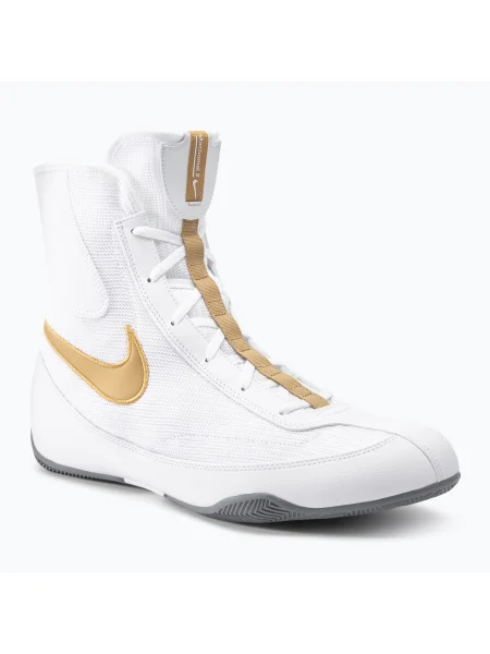 Боксови обувки Nike Machomai 2 бяло/златно бяло