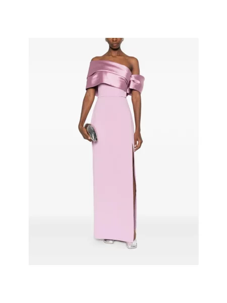 Sukienka maxi Solace London różowa
