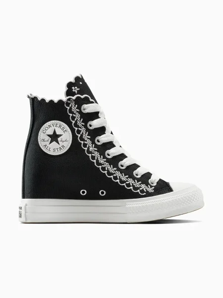 Високи кецове Converse Chuck Taylor All Star Wedge черно