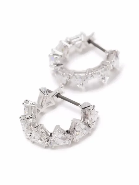 Mini náušnice Swarovski bílé