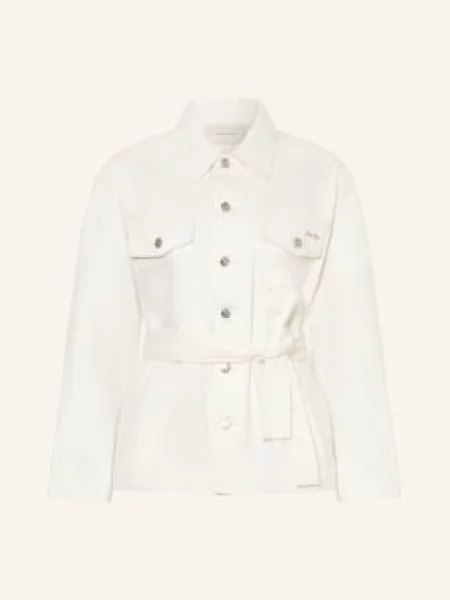 Calvin Klein Jeans Džínová Bunda asn chalk white bílá