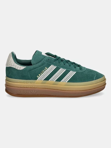 Замшевые кроссовки Adidas Originals зеленые
