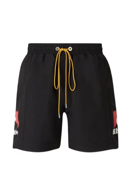 Șnur de strângere pantaloni scurți Rhude negru