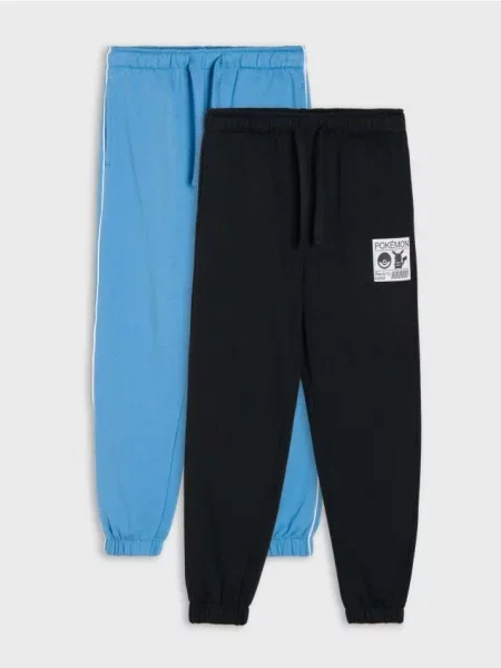 Sinsay Jogger kalhoty s bavlnou 2 pack Pokémon vícebarevná