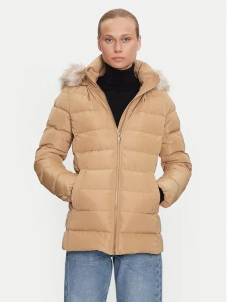 Μπουφάν πουπουλένιο Tommy Hilfiger μπεζ