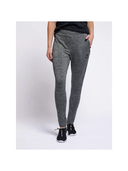 Spodnie do biegania Hummel slim Selby szare