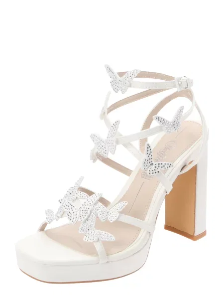 BUFFALO Páskové sandály DEVINE krémová