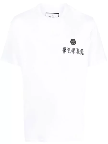 Tricou Philipp Plein cu imagine alb