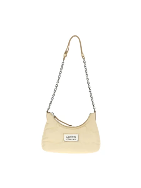 Torebka Maison Margiela skórzana pikowana biała