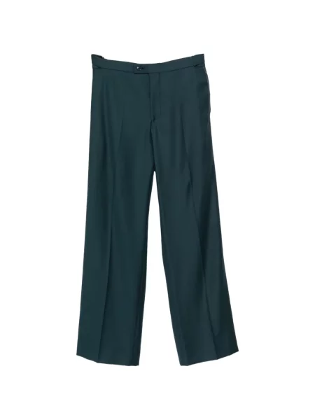Pantaloni Casablanca cu dungi cu cataramă verde