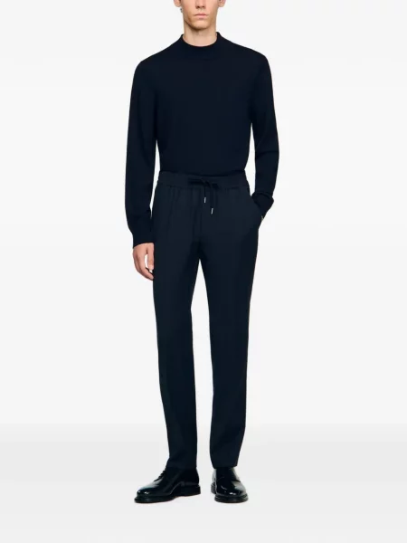 Pantaloni Sandro cu cordon albastru