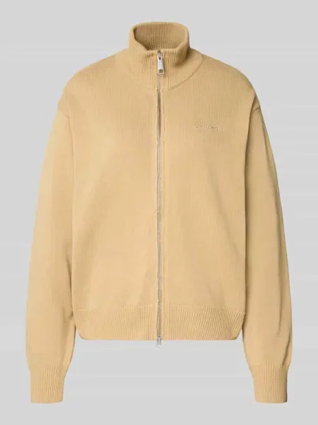 Kardigan z wyhaftowanym logo model Kori' Carhartt Work In Progress beżowy
