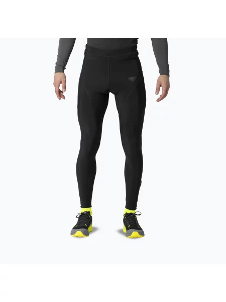 Legginsy do biegania DYNAFIT Winter Running black out czarne