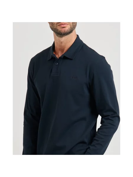 Koszulka polo Boss niebieska
