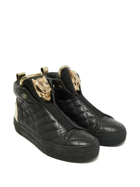 Matlasat sneakerși Philipp Plein negru