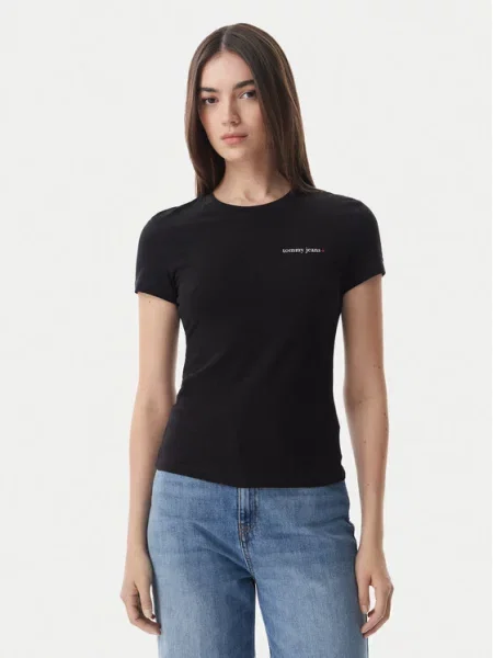 Tričko Tommy Jeans černé