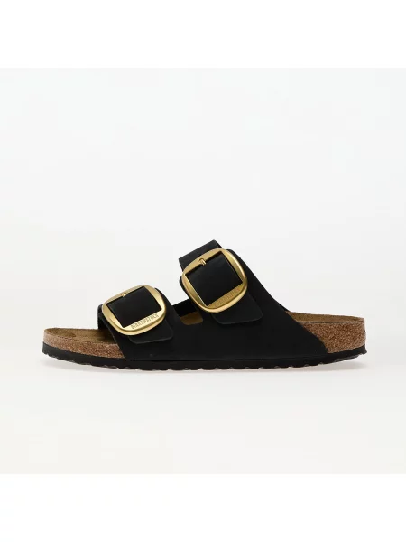 Sneakers Birkenstock Arizona Big Buckle Nubuk Leather Black EUR 39 negru