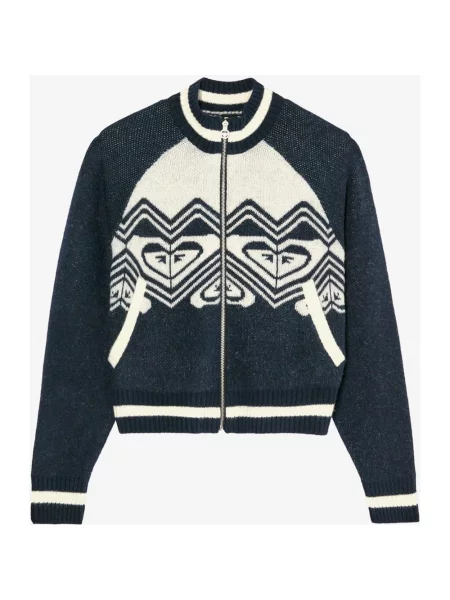 Koszulka rowerowa Roxy Under Northern Lights full zip granatowy XS biały